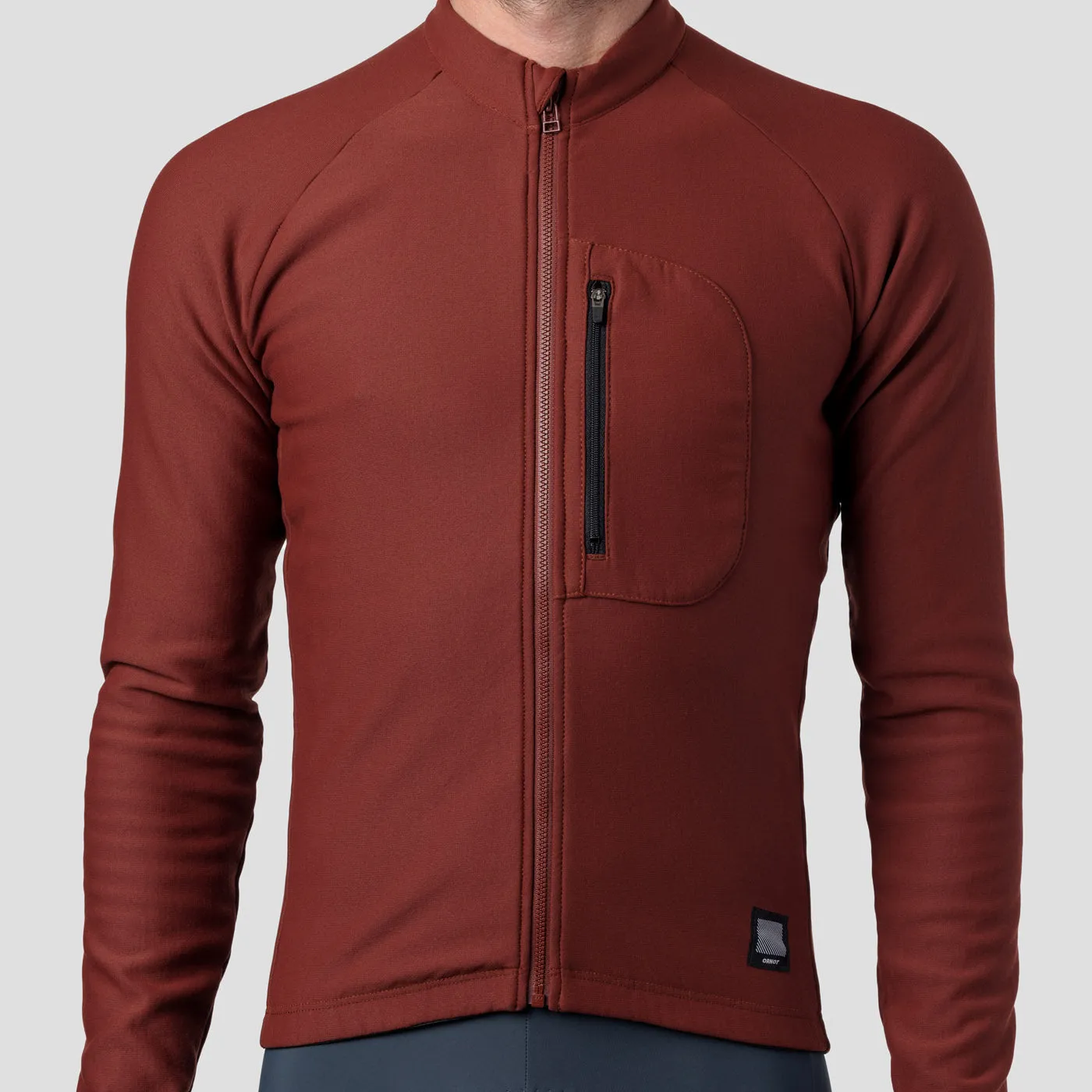 Men's Super Thermal Merino Jersey - Burgundy