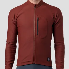 Men's Super Thermal Merino Jersey - Burgundy