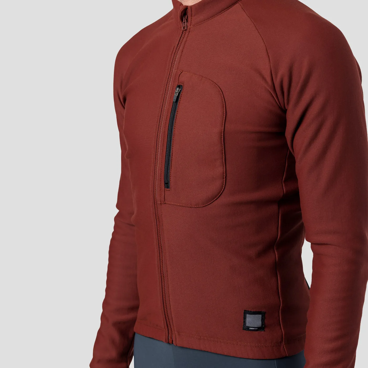 Men's Super Thermal Merino Jersey - Burgundy