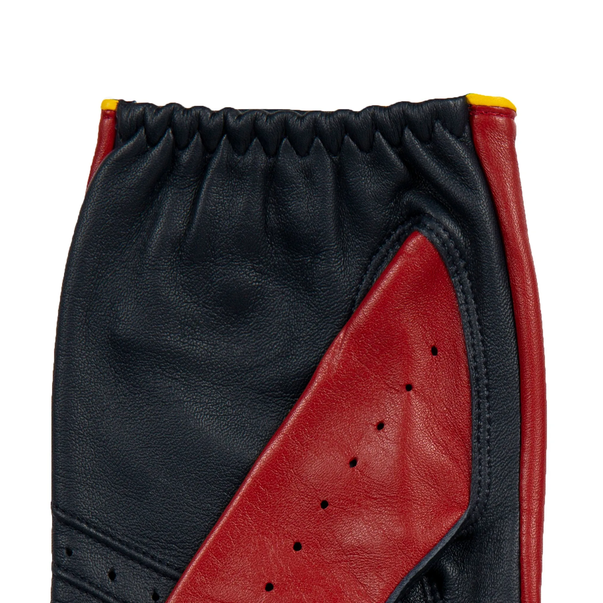 Men’s Touchscreen Three-Colour Leather Driving Gloves