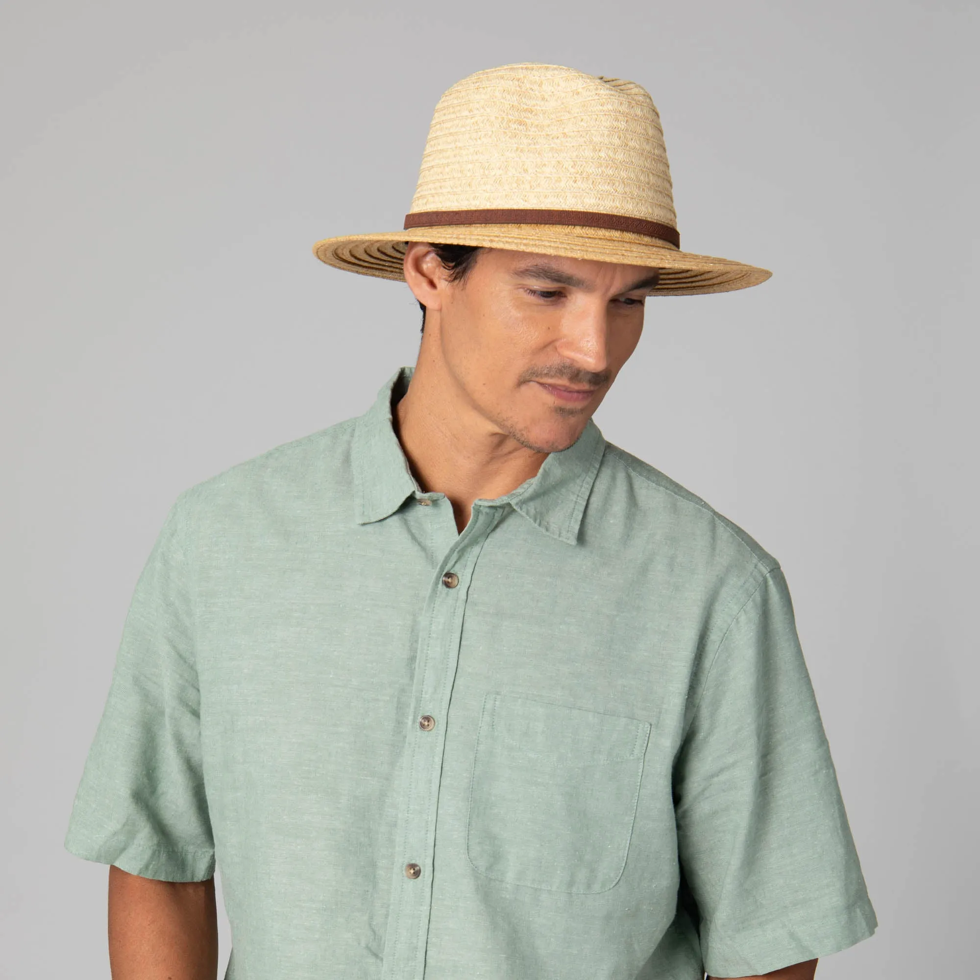 Mens Two Tone Ultrabraid Fedora