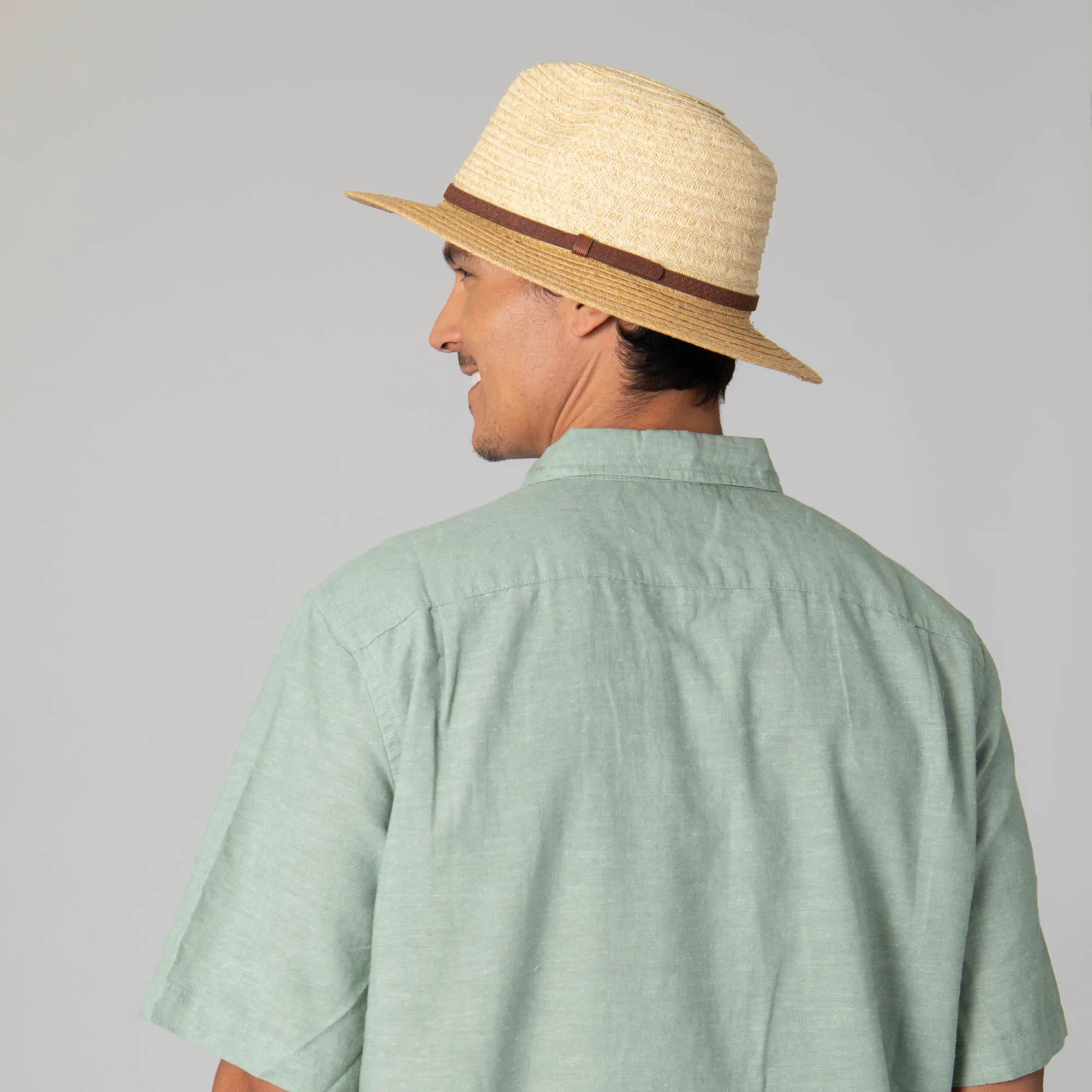 Mens Two Tone Ultrabraid Fedora