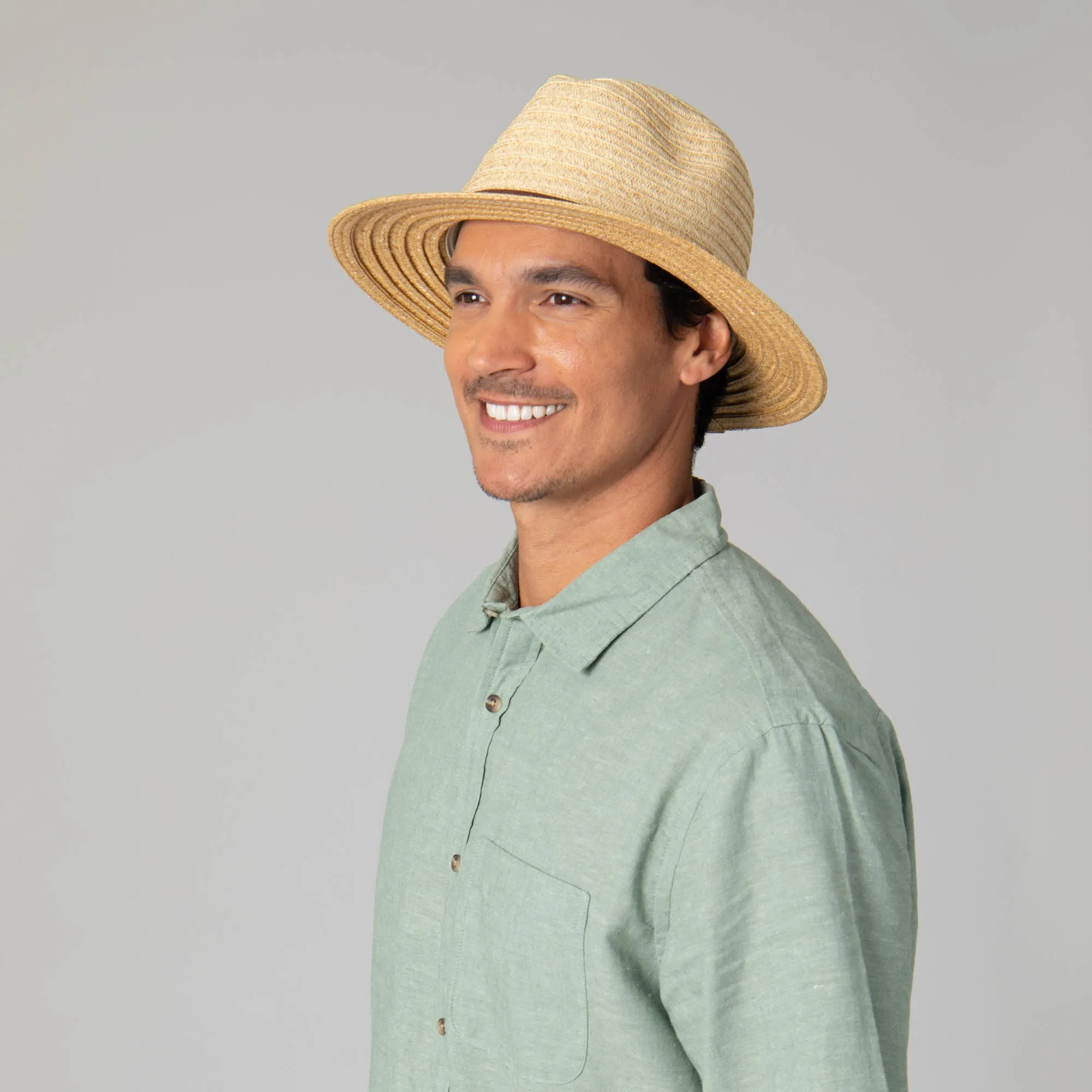 Mens Two Tone Ultrabraid Fedora