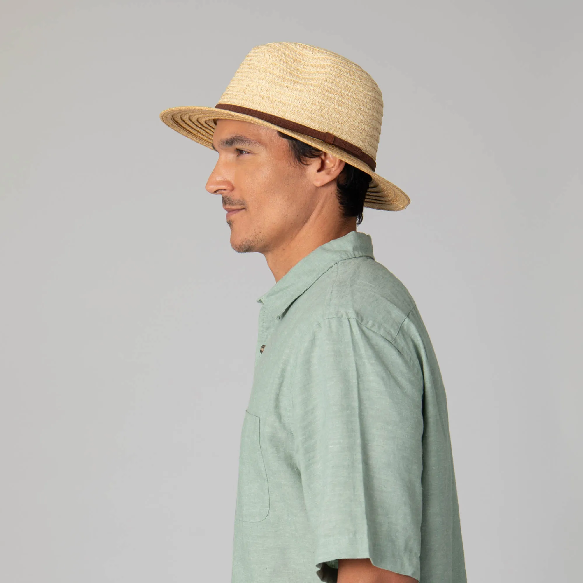 Mens Two Tone Ultrabraid Fedora
