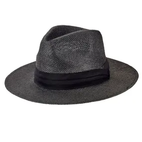 Mens Woven 3" Brim Paper Fedora