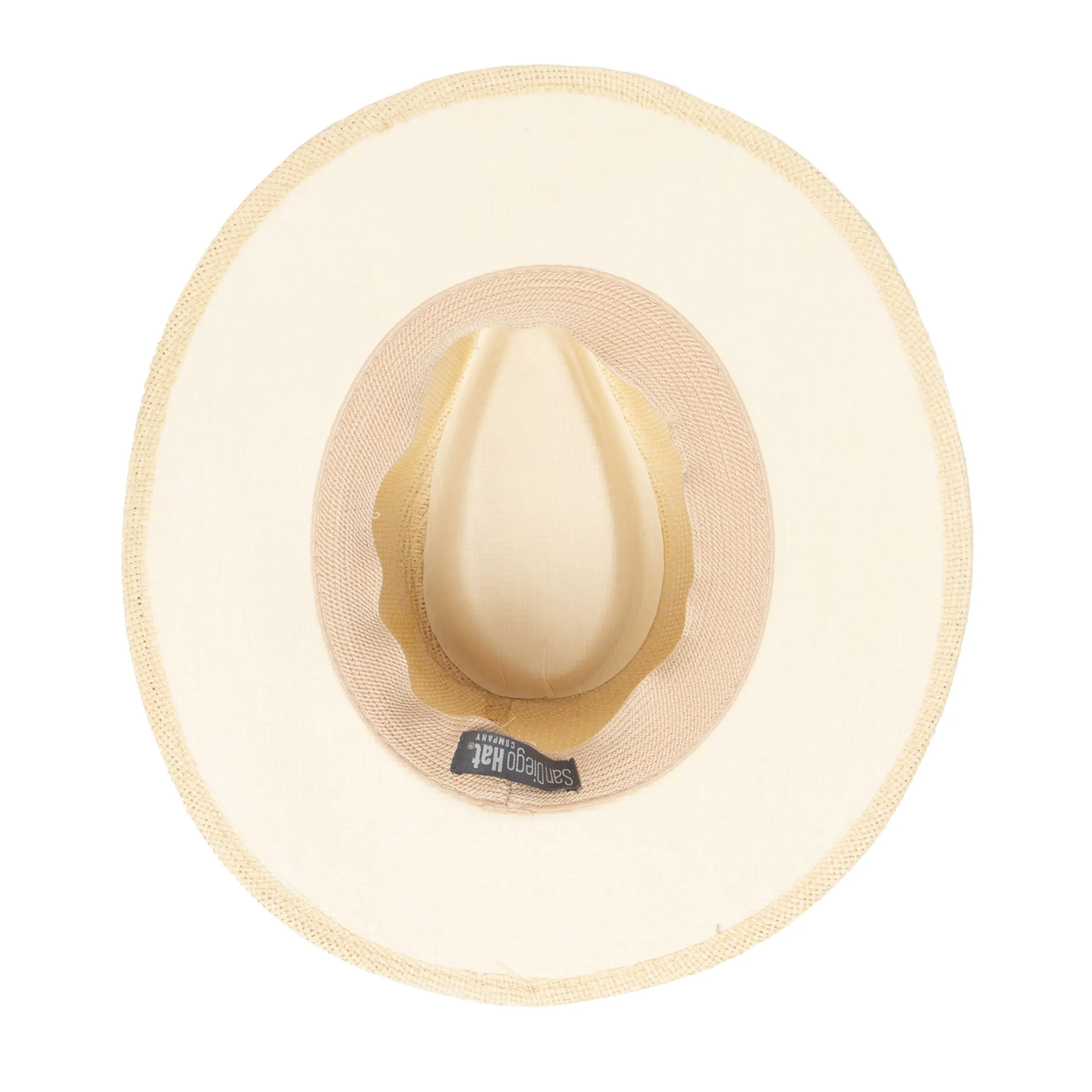 Mens Woven 3" Brim Paper Fedora
