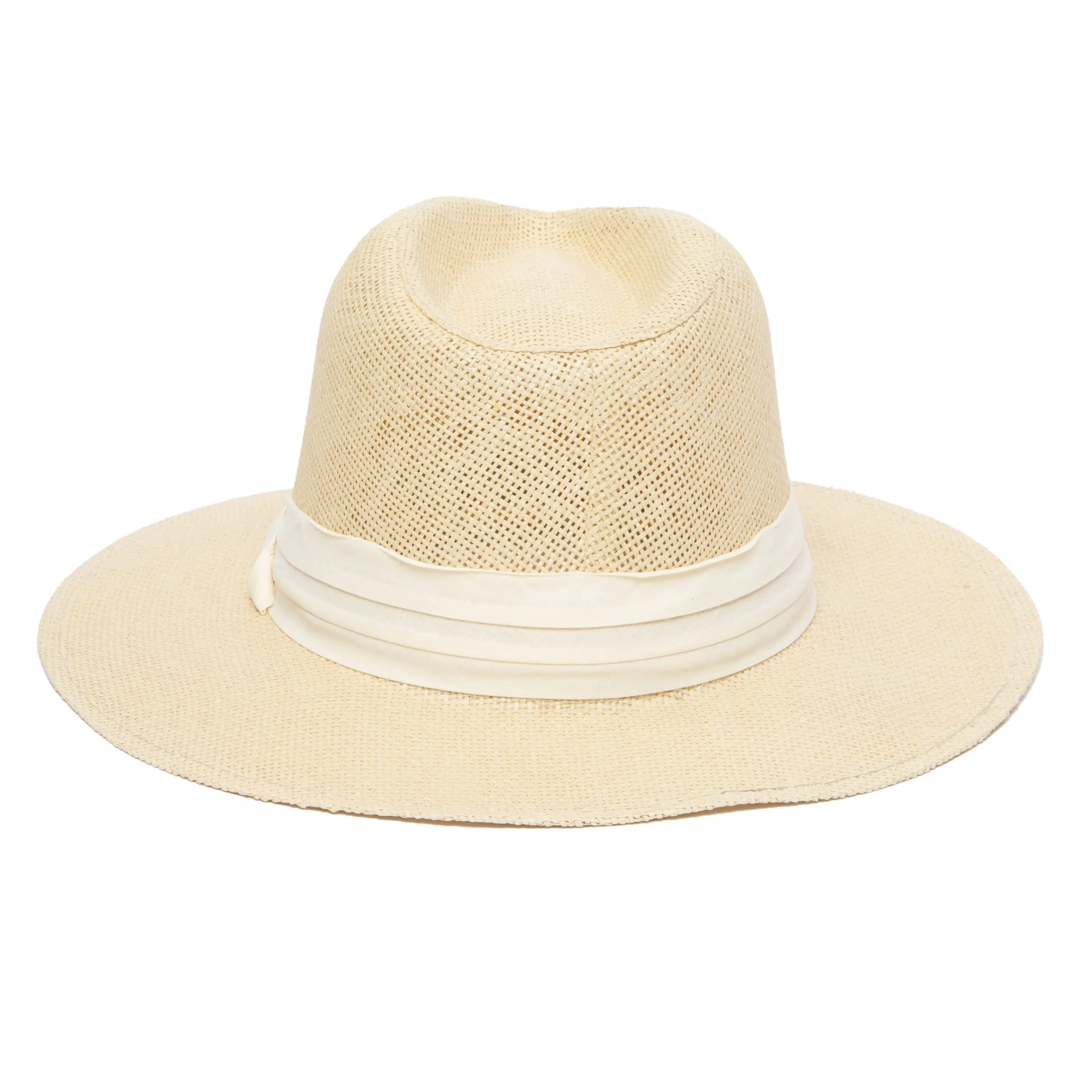 Mens Woven 3" Brim Paper Fedora