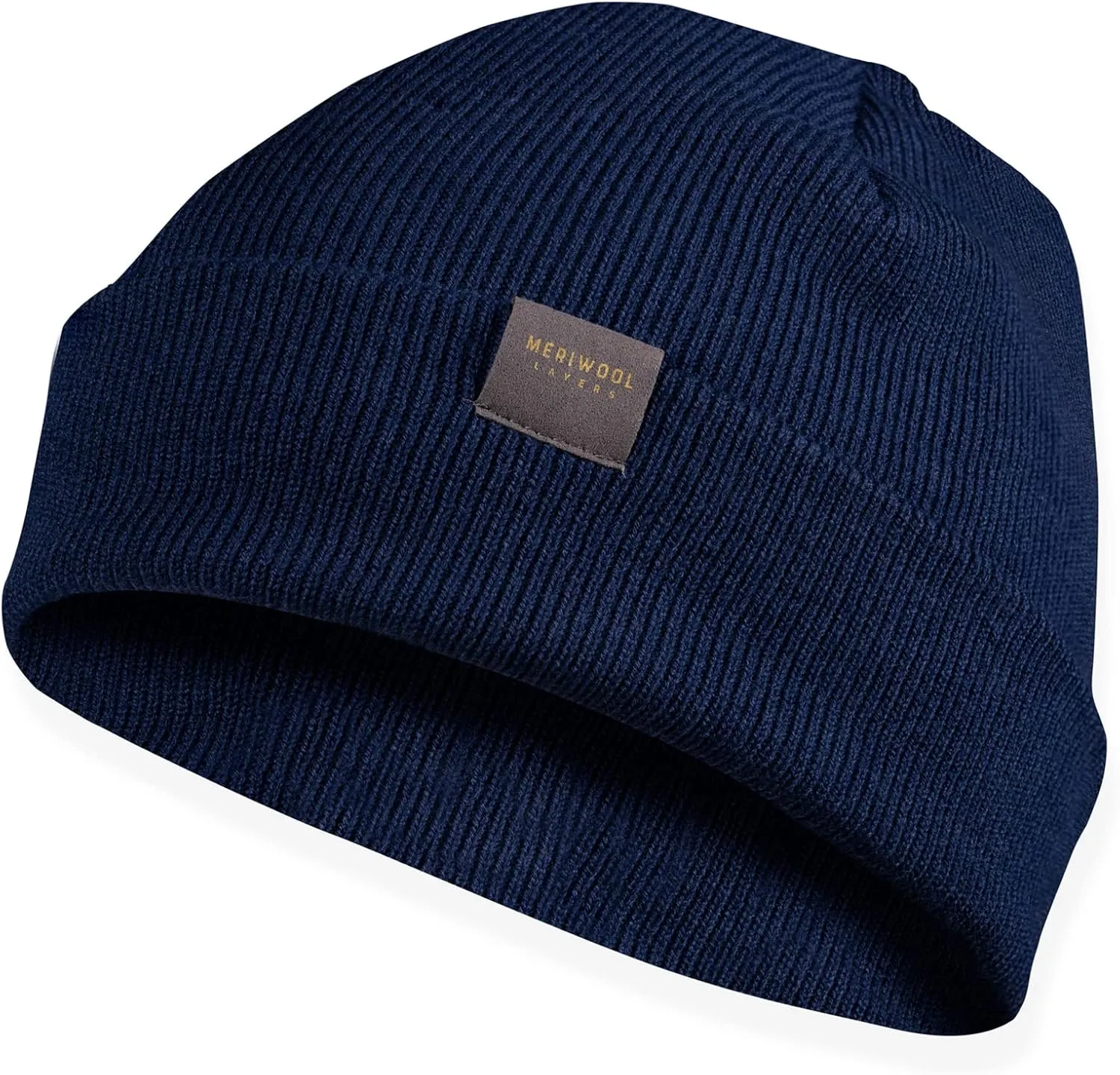 MERIWOOL Beanie for Men and Women - Merino Wool Blend Ribbed Knit Winter Hat