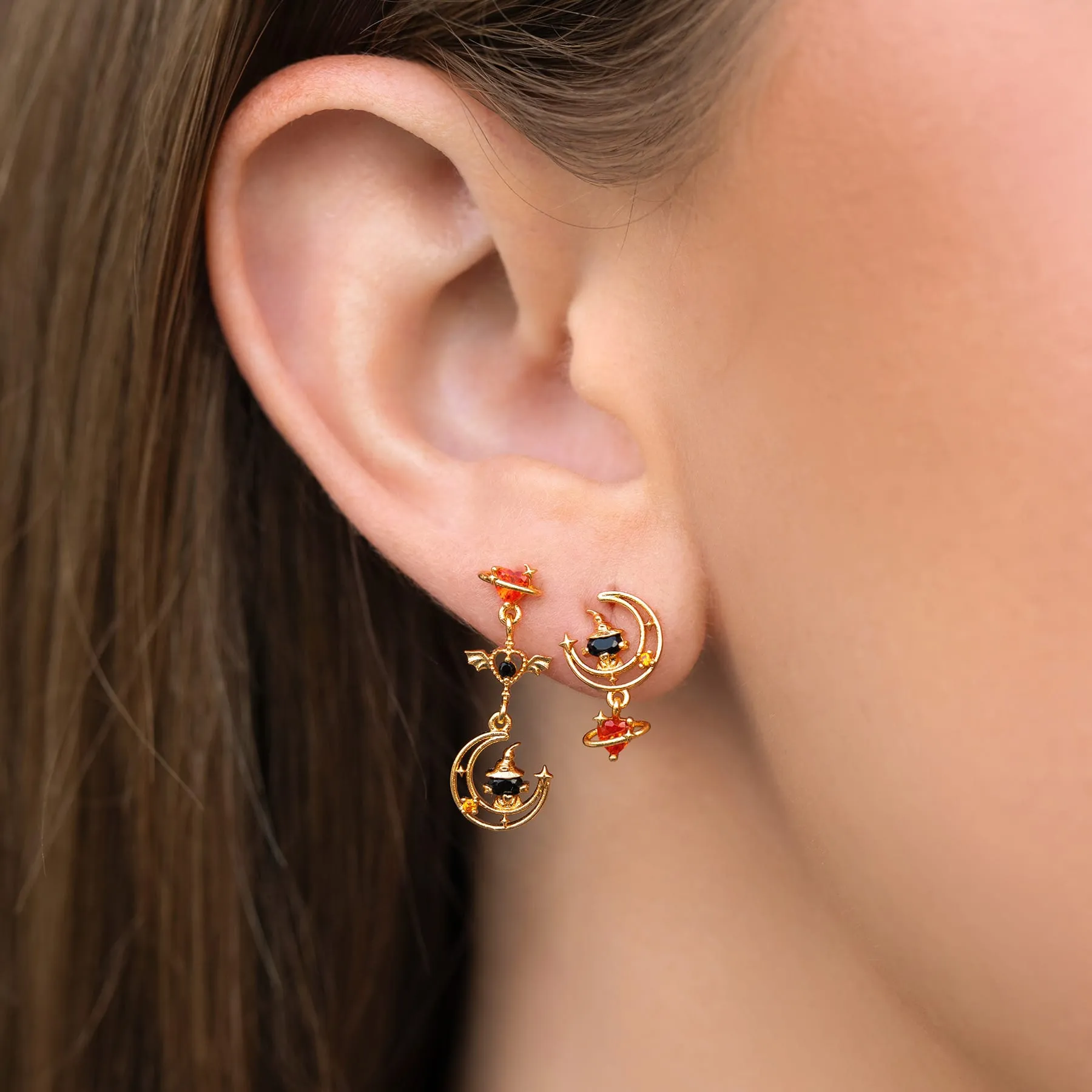 Midnight Meow Dangle Earrings