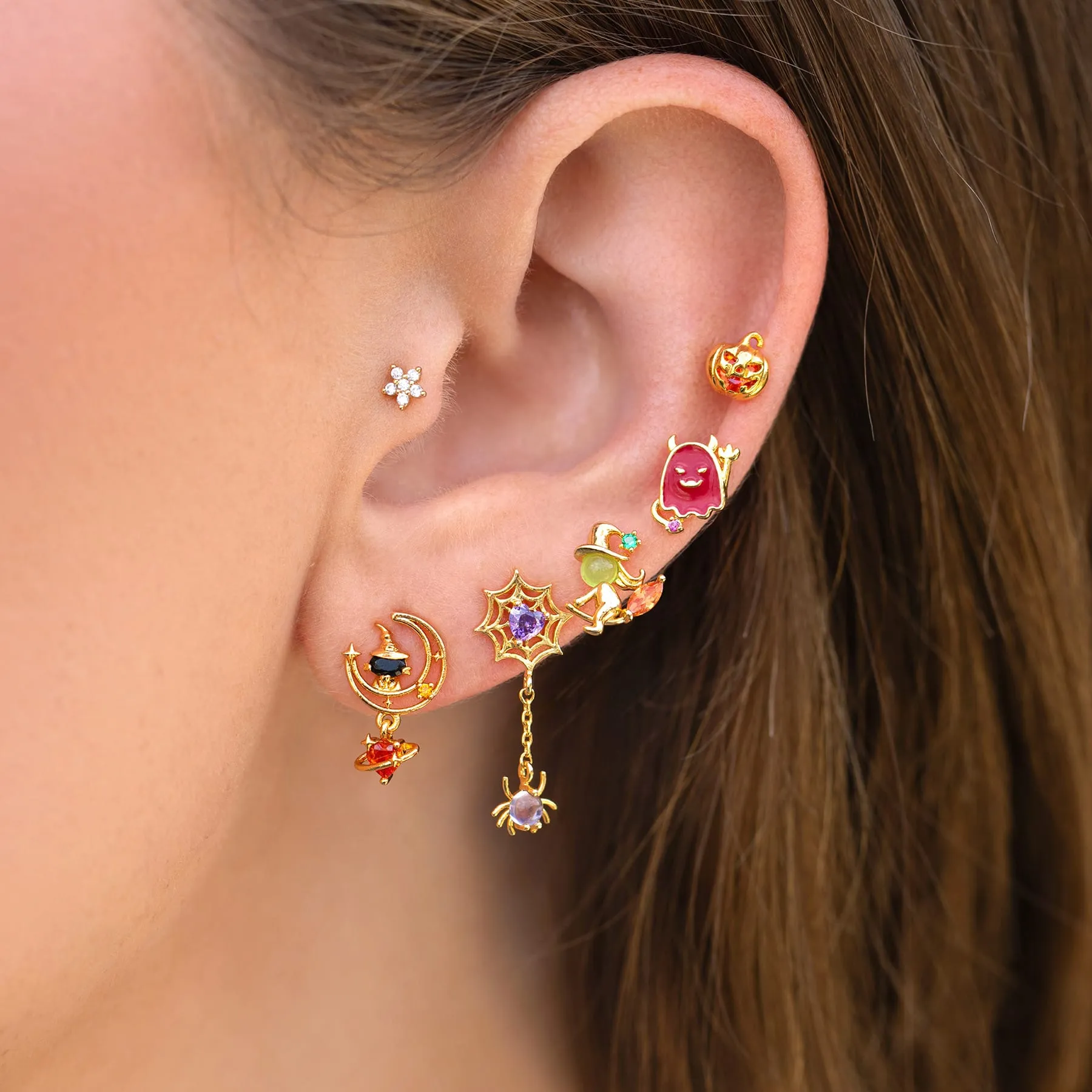 Midnight Meow Dangle Earrings