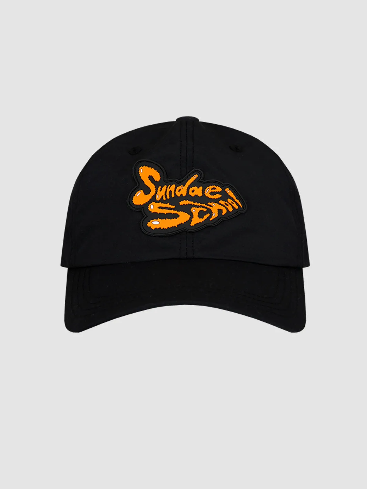 Spiky Logo Vulcanized Orange Cap