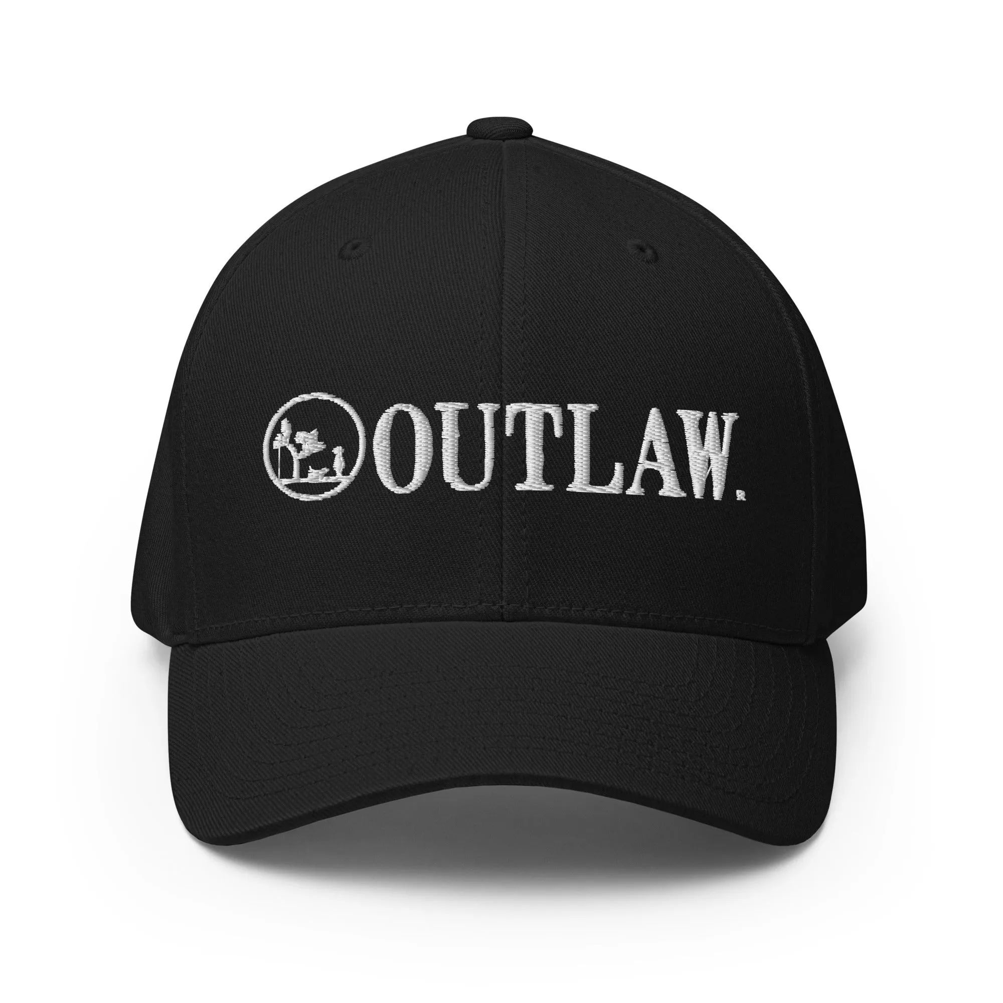 Outlaw Logo Embroidered Structured Twill Cap