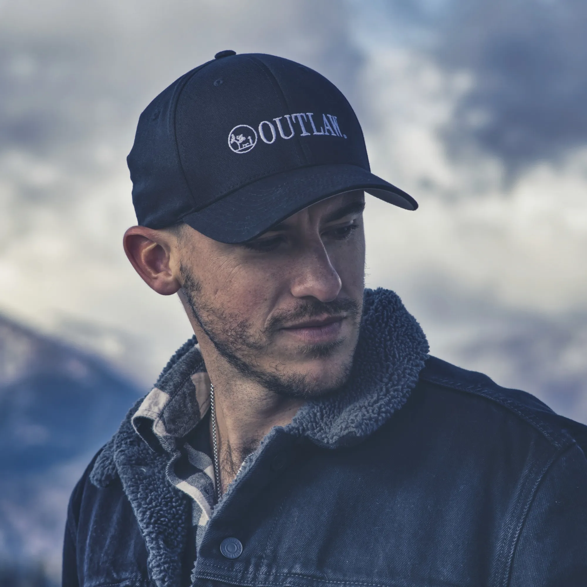Outlaw Logo Embroidered Structured Twill Cap