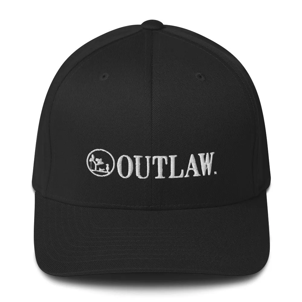 Outlaw Logo Embroidered Structured Twill Cap