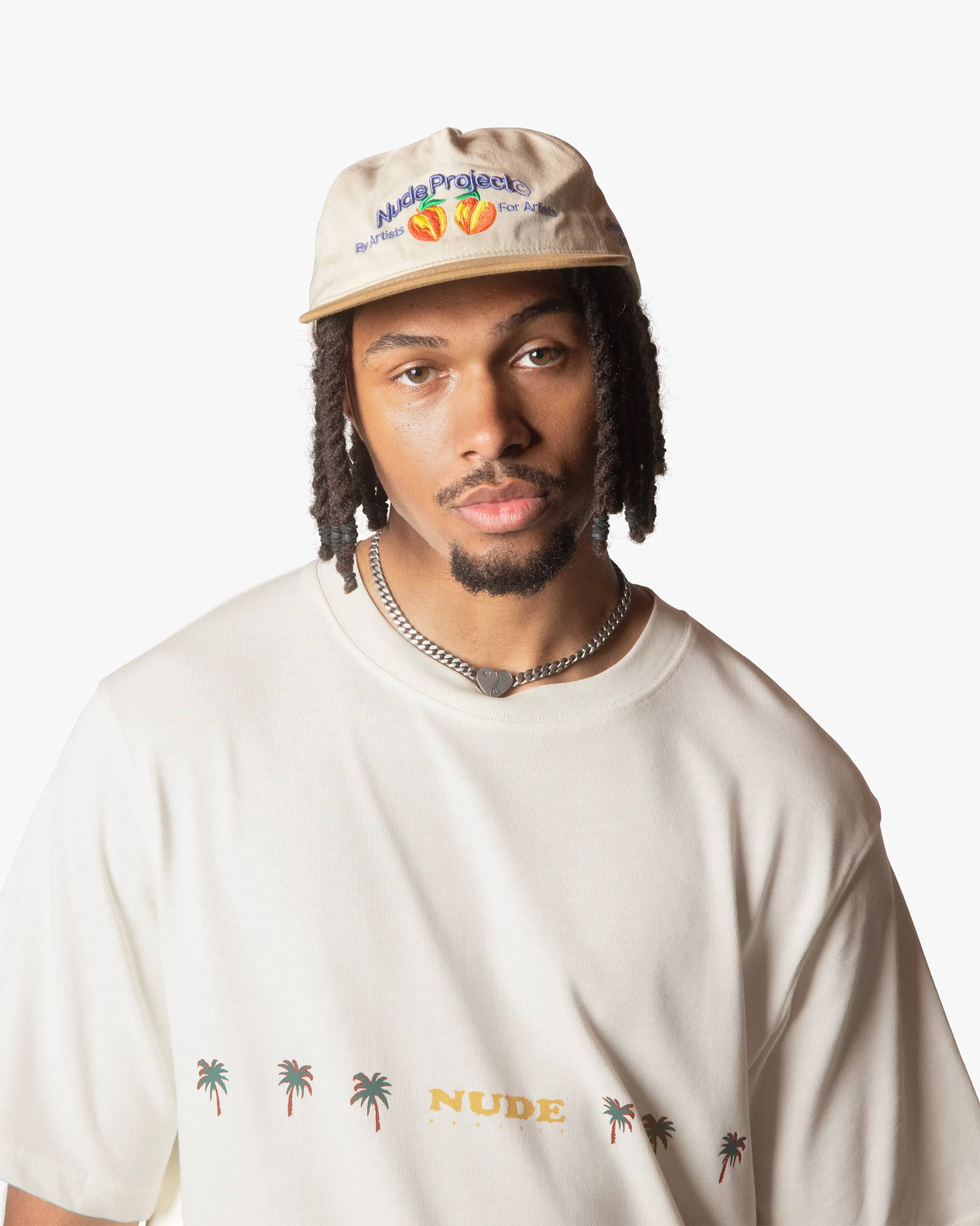 PEACH CAP OFF-WHITE