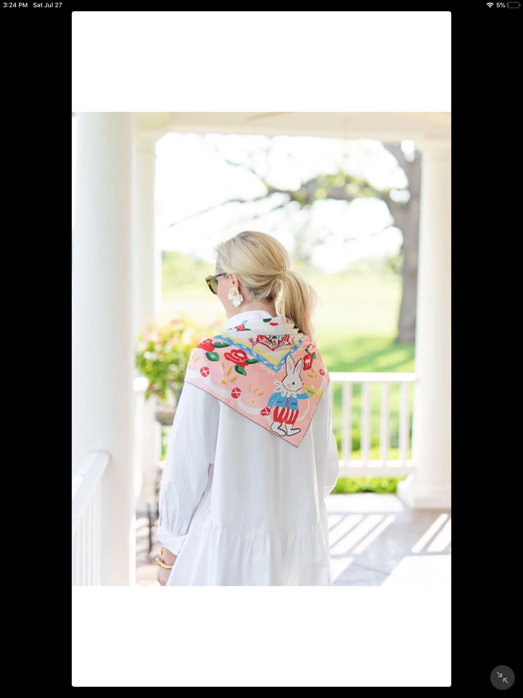 Pink Floral Silk Scarf - Love You So