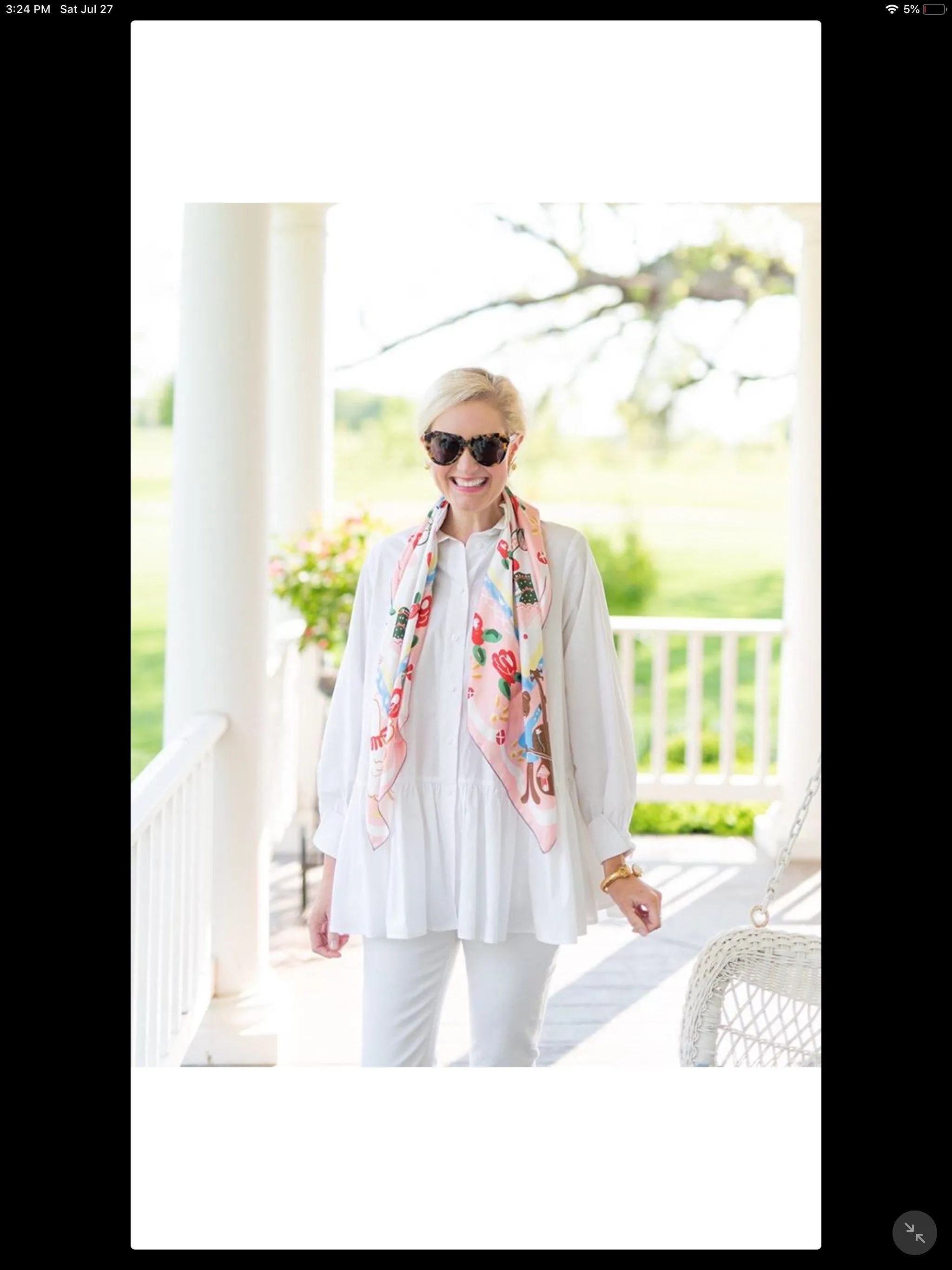 Pink Floral Silk Scarf - Love You So