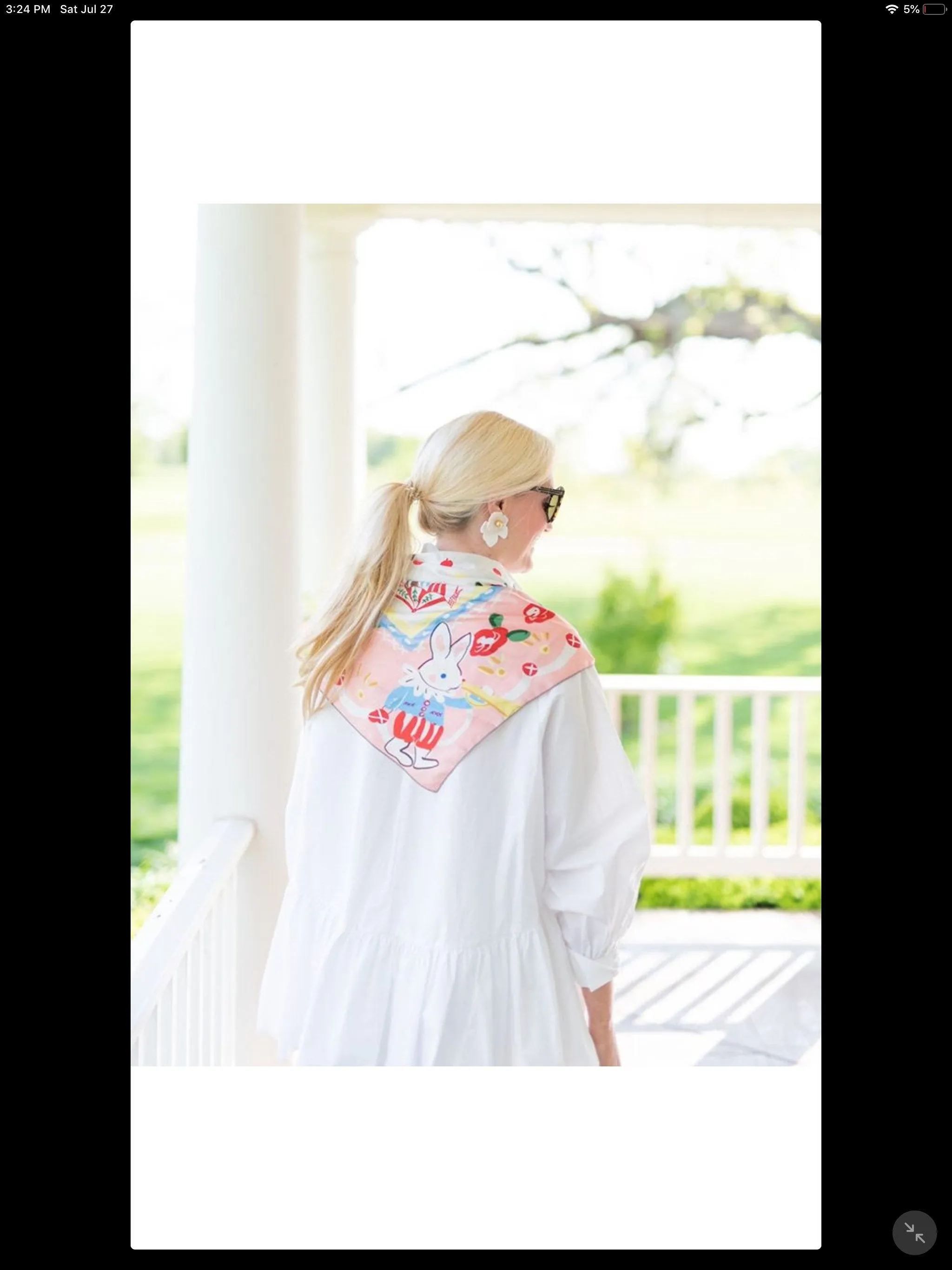 Pink Floral Silk Scarf - Love You So