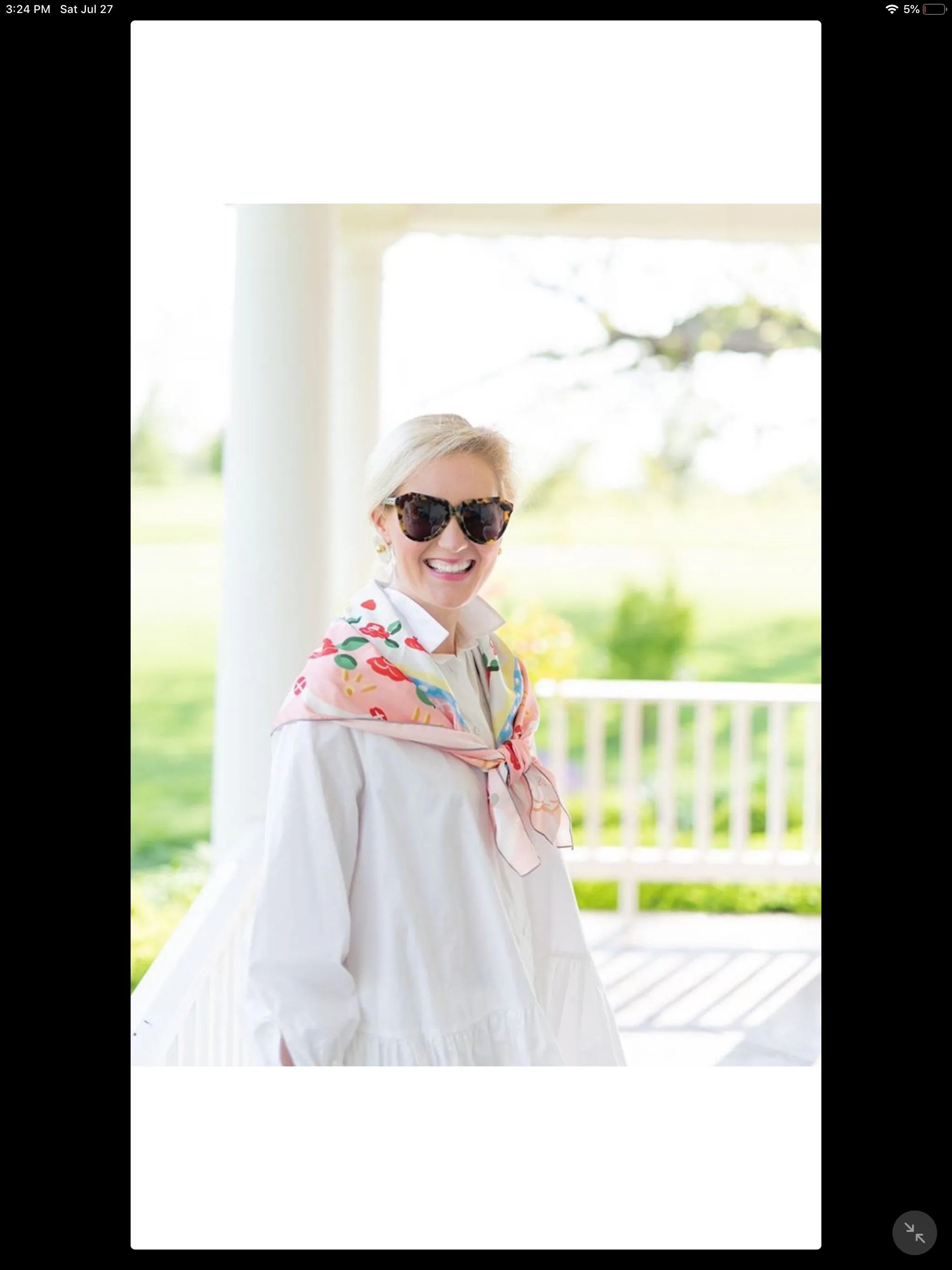 Pink Floral Silk Scarf - Love You So