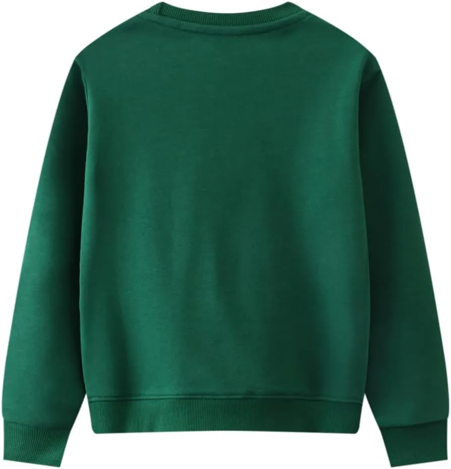 Popshion Toddler Boys Sweatshirt Cotton Lightweight Kids Winter Warm Sweater Crewneck Pullover Tops