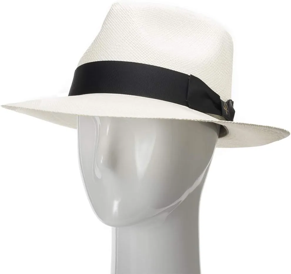 Portofino Retro Panama White Straw Hat