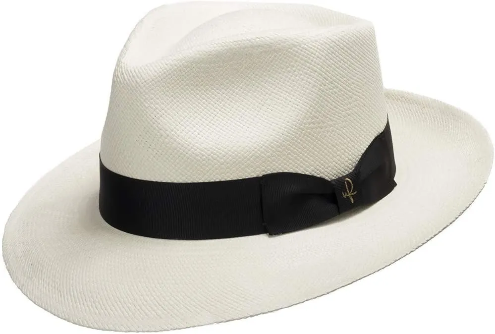 Portofino Retro Panama White Straw Hat
