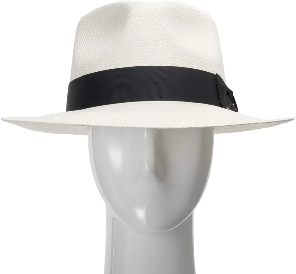 Portofino Retro Panama White Straw Hat