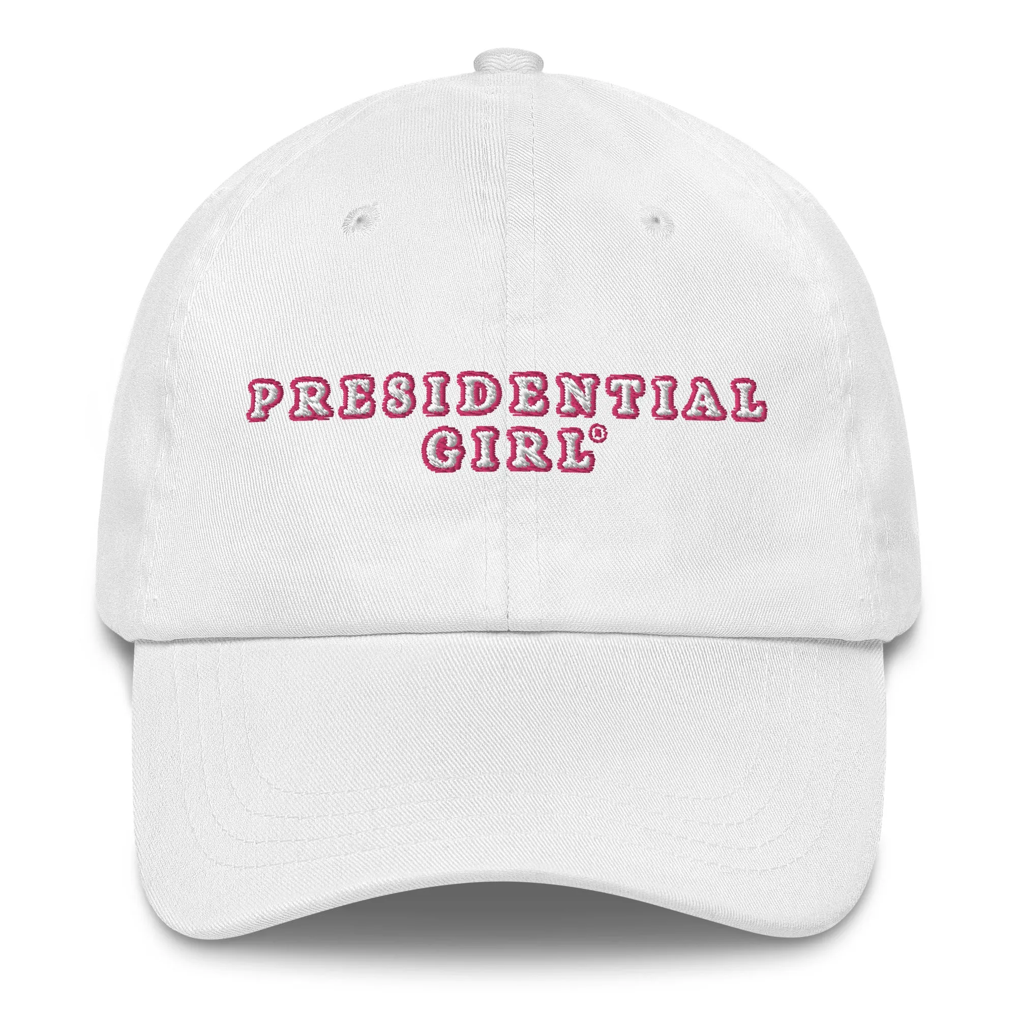 PRESIDENTIAL GIRL®- PINK AND WHITE CAP