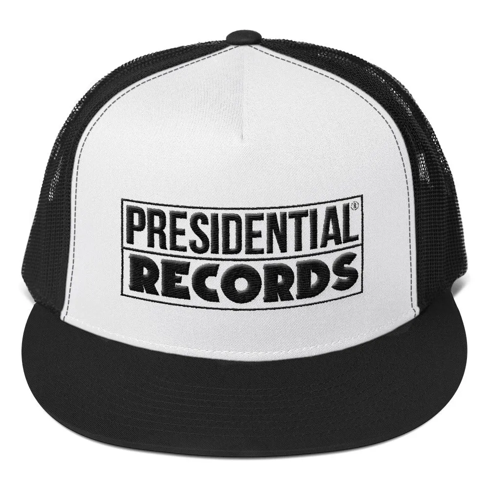 Presidential Records® | Black & White Trucker Cap
