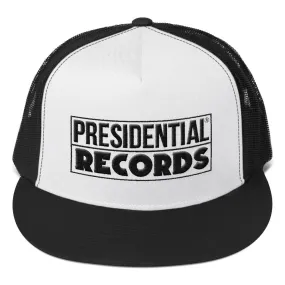 Presidential Records® | Black & White Trucker Cap