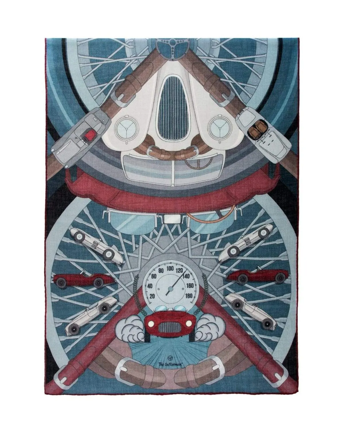 RALLYSCOPE - Cashmere Scarf - Blue/Grey