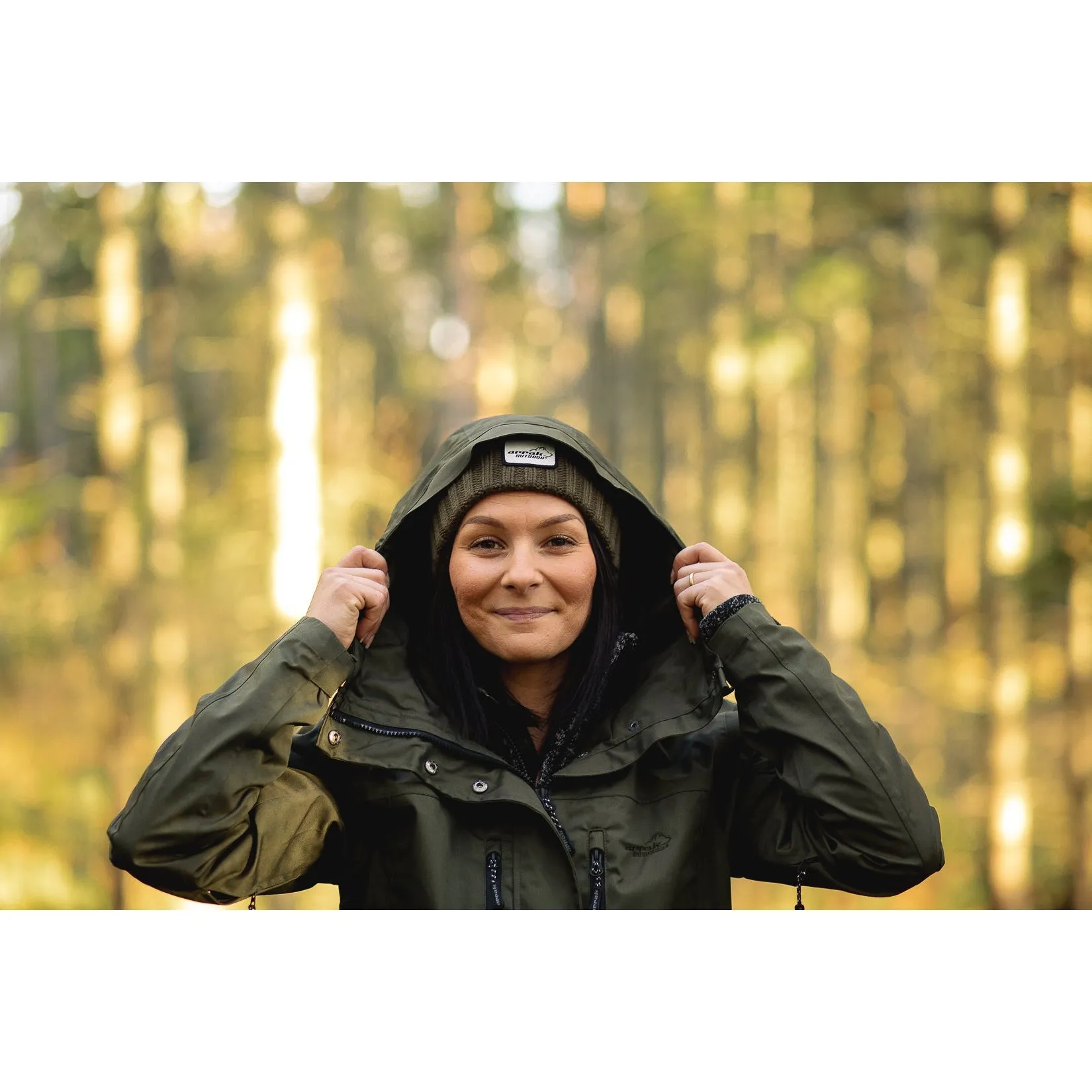 Ribbed Beanie (Olive)