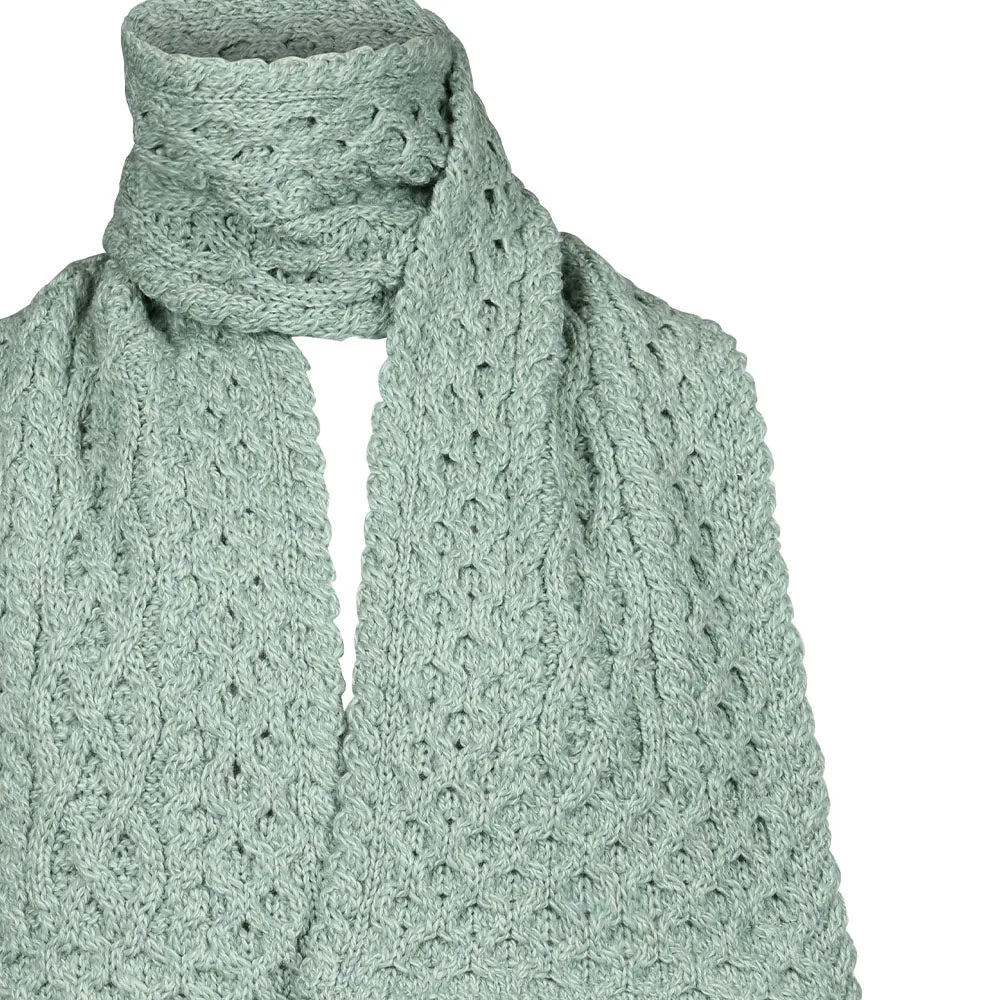 Sage Green Enya Aran Scarf