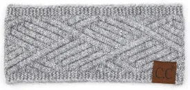 ScarvesMe Women Diagonal Stripes Criss Cross Pattern Soft Knit Headband Headwrap