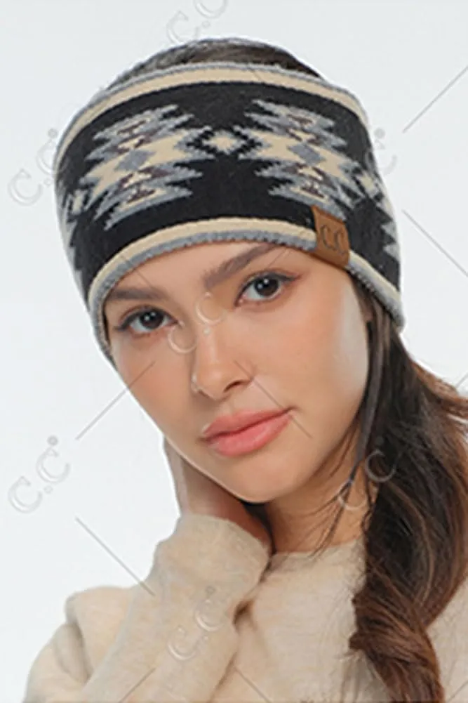 ScarvesMe Women Winter Warm Soft Southwest Pattern Knit Headband Headwrap