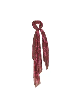 Silk Scarf - Fuschia Chocolate