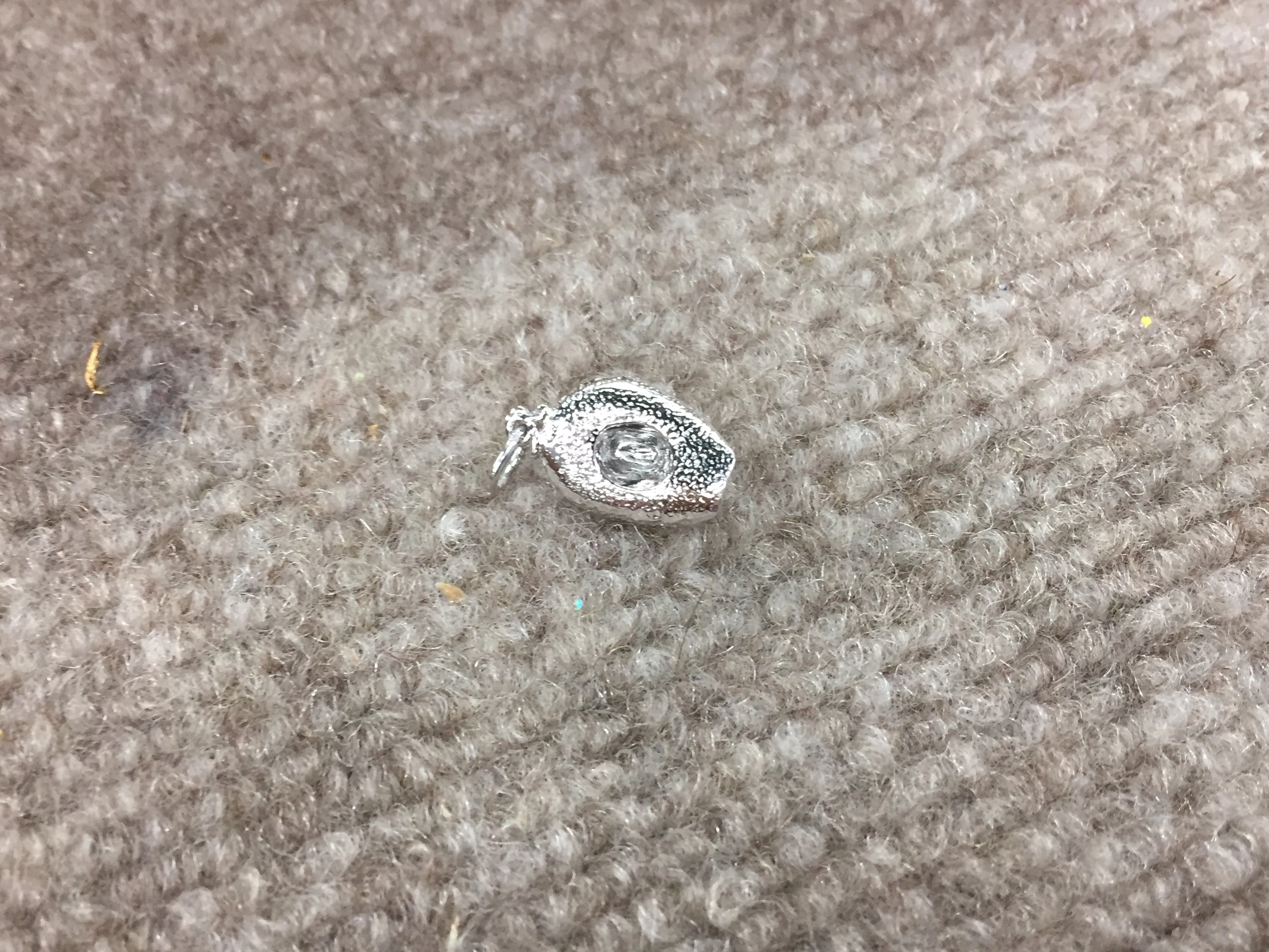 Silver Cowboy Hat Charm