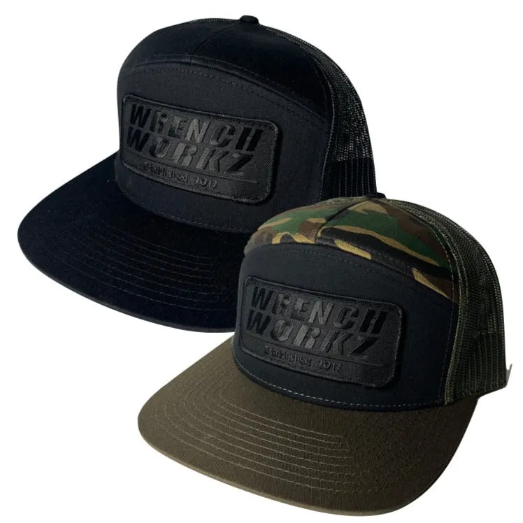 Stacked Patch Flat Brim Hat