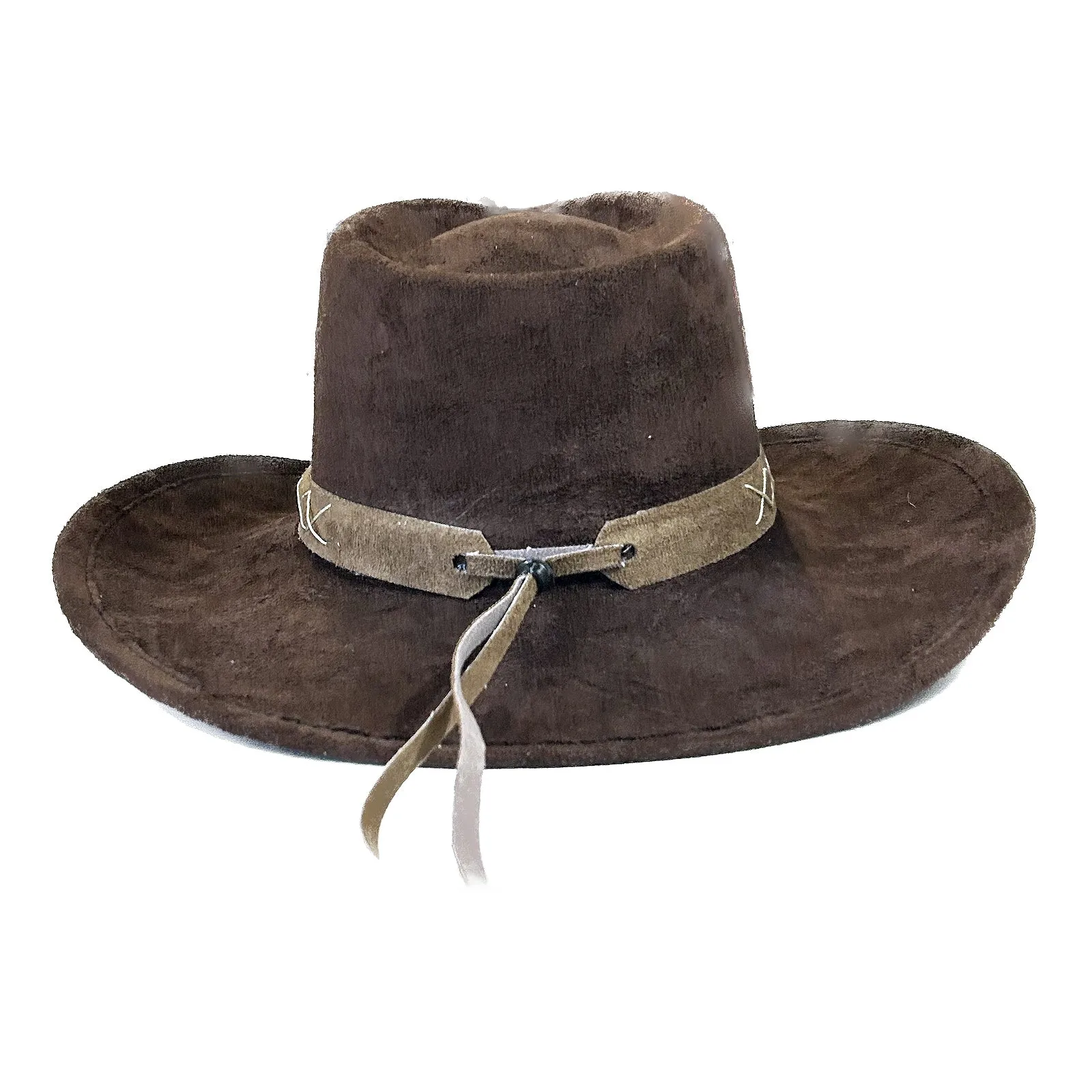 Suede Canyon Western Cowboy Hat in Brown