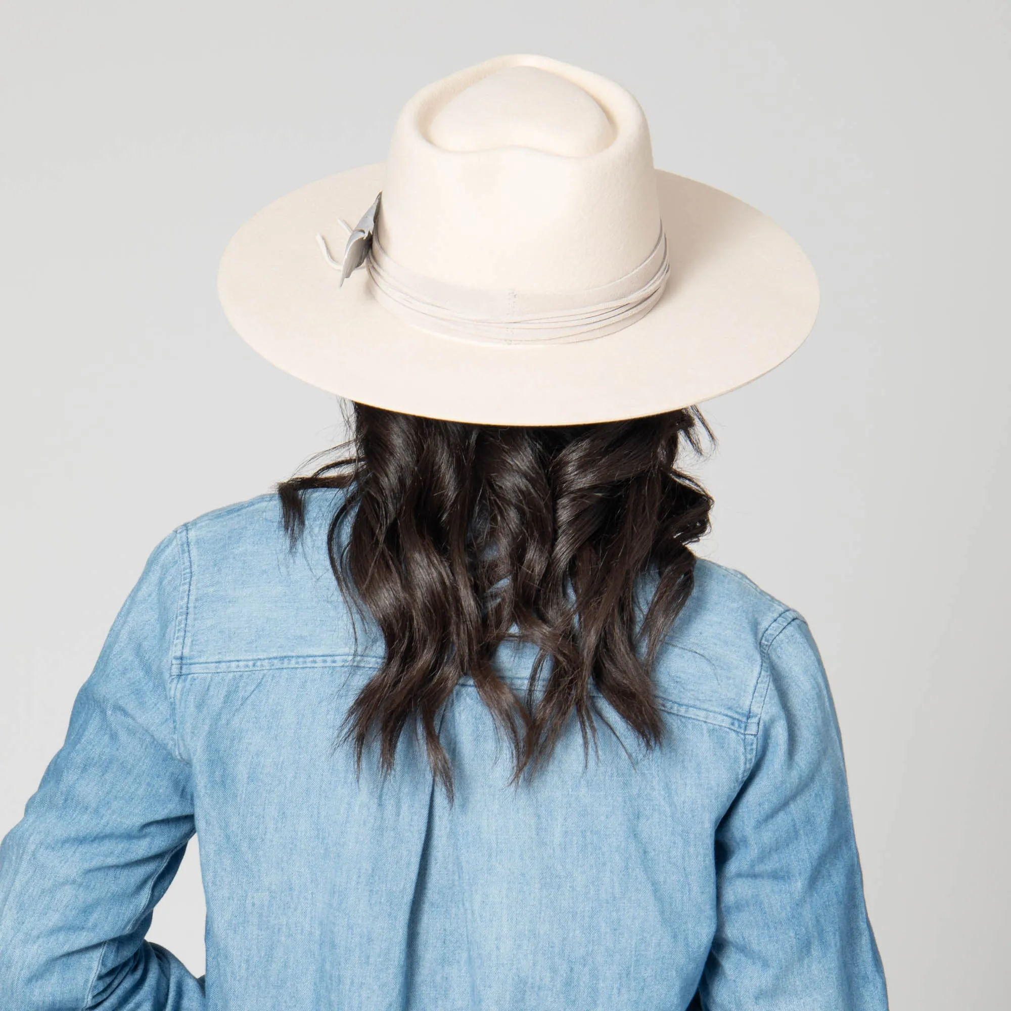 Take My Name - Women's Stiff Brim Fedora with Heart Shaped Crown