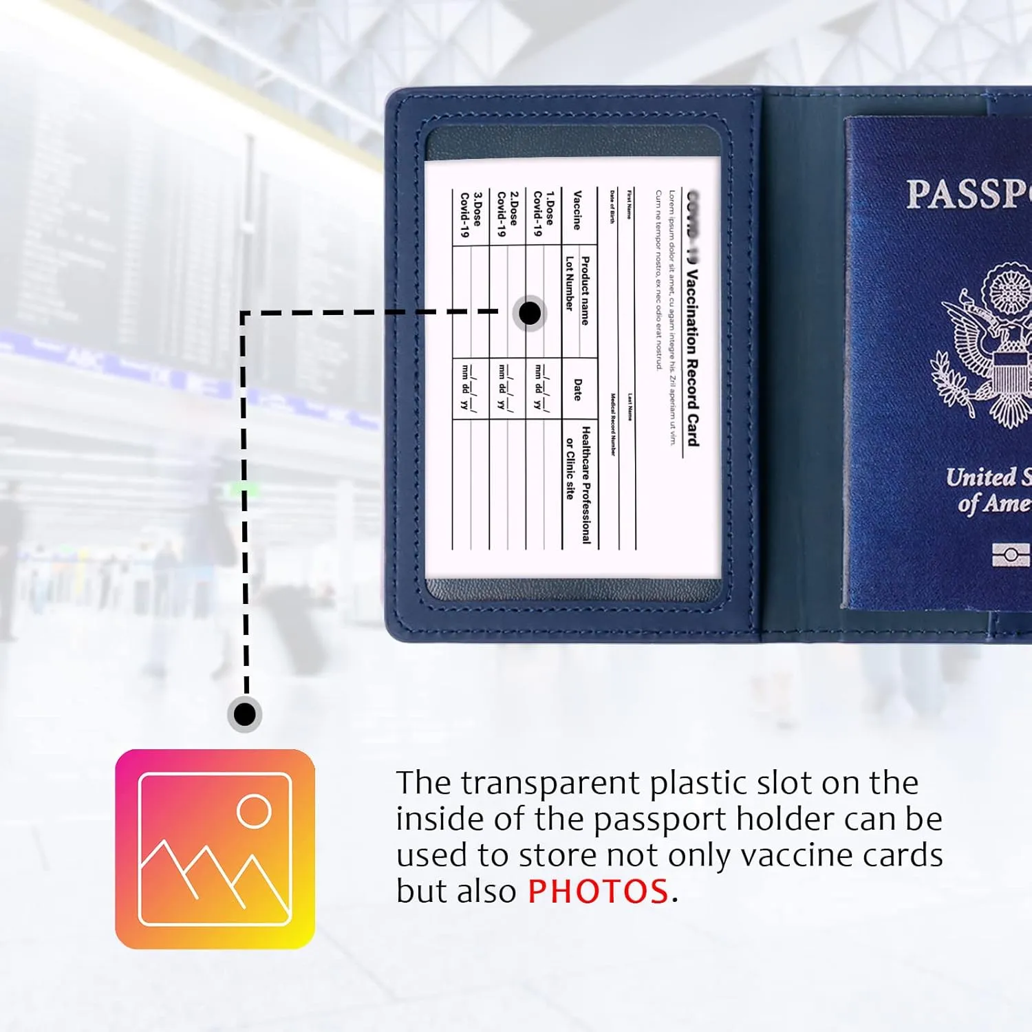 TIGARI Passport Holder for Travel, Slim Passport Cover for Women Men, Leather Passport Case Protector with Waterproof Slot, Family Vacation Plane Cruise Travel Essentials