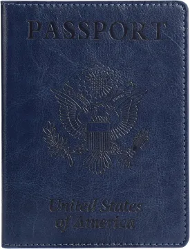 TIGARI Passport Holder for Travel, Slim Passport Cover for Women Men, Leather Passport Case Protector with Waterproof Slot, Family Vacation Plane Cruise Travel Essentials