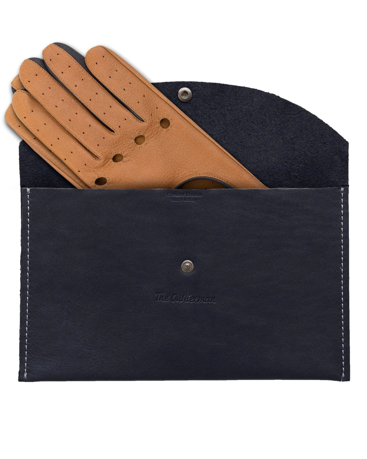 TOP GEAR - Deerskin Leather Driving Gloves - Camel
