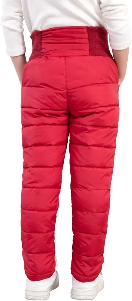 UGREVZ Girls Boys Snow Pants 2-9 Years old Thick Winter Warm Pants Girl Activewear Clothes