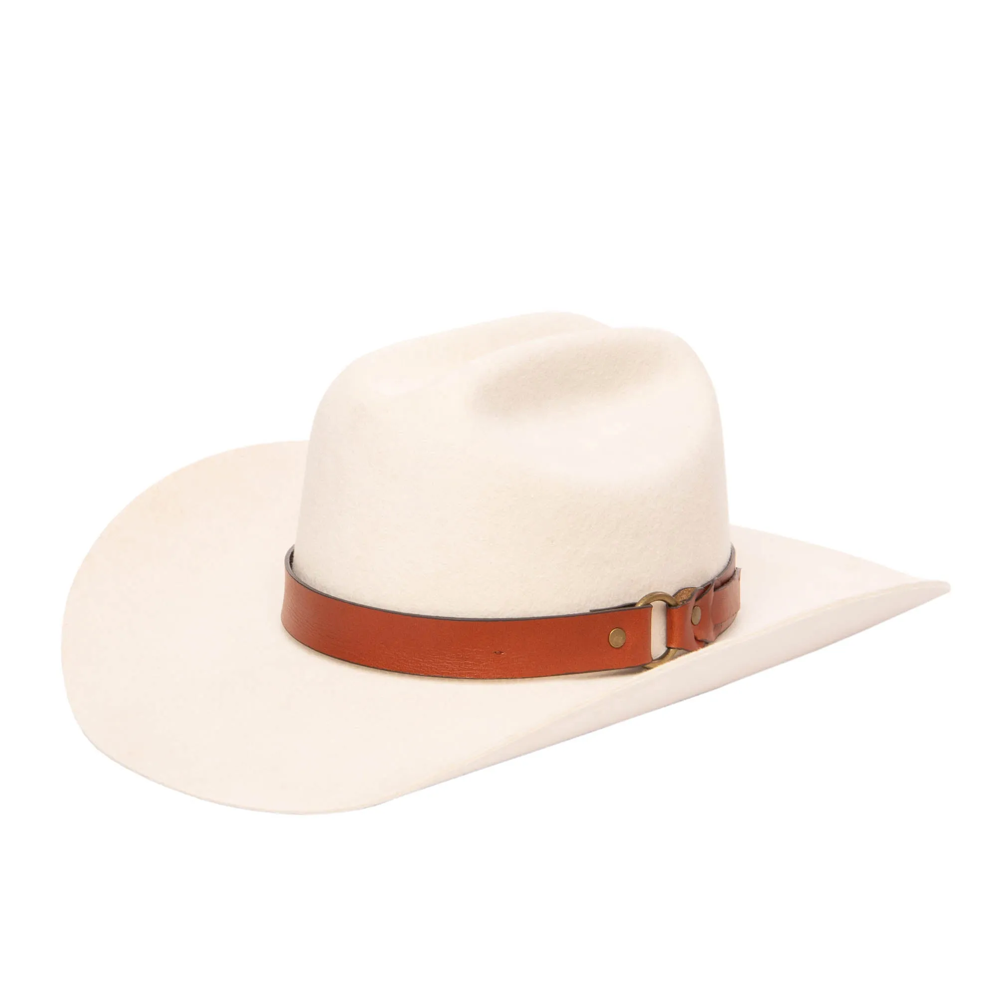 Women's Cowboy Hat with Aged Leather Band by FRYE