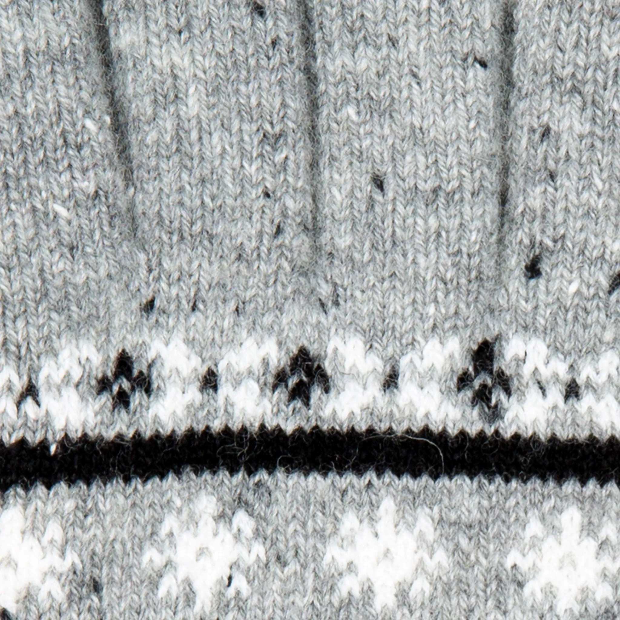 Women’s Jacquard Fair Isle Knitted Gloves with Marl Yarn