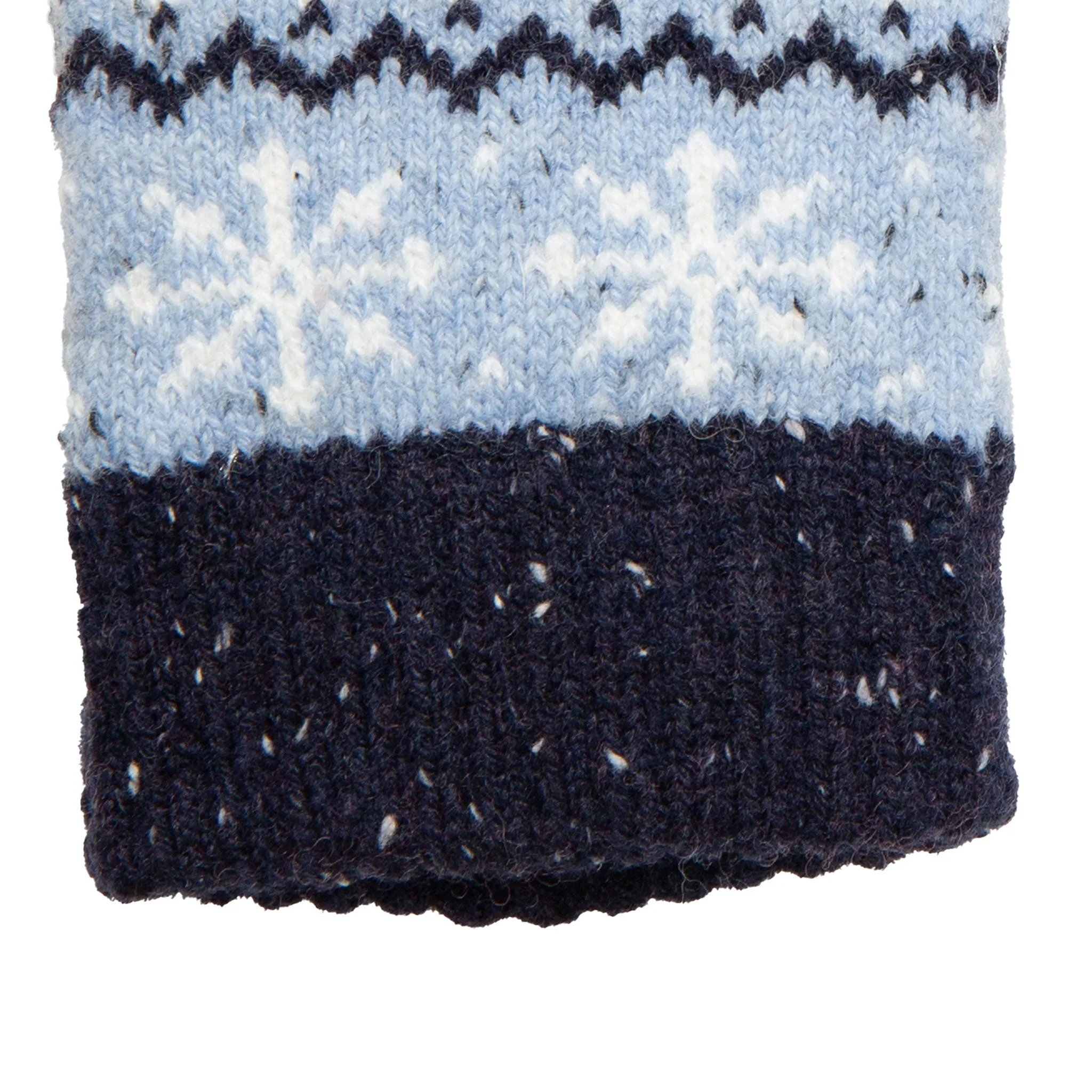 Women’s Jacquard Fair Isle Knitted Gloves with Marl Yarn