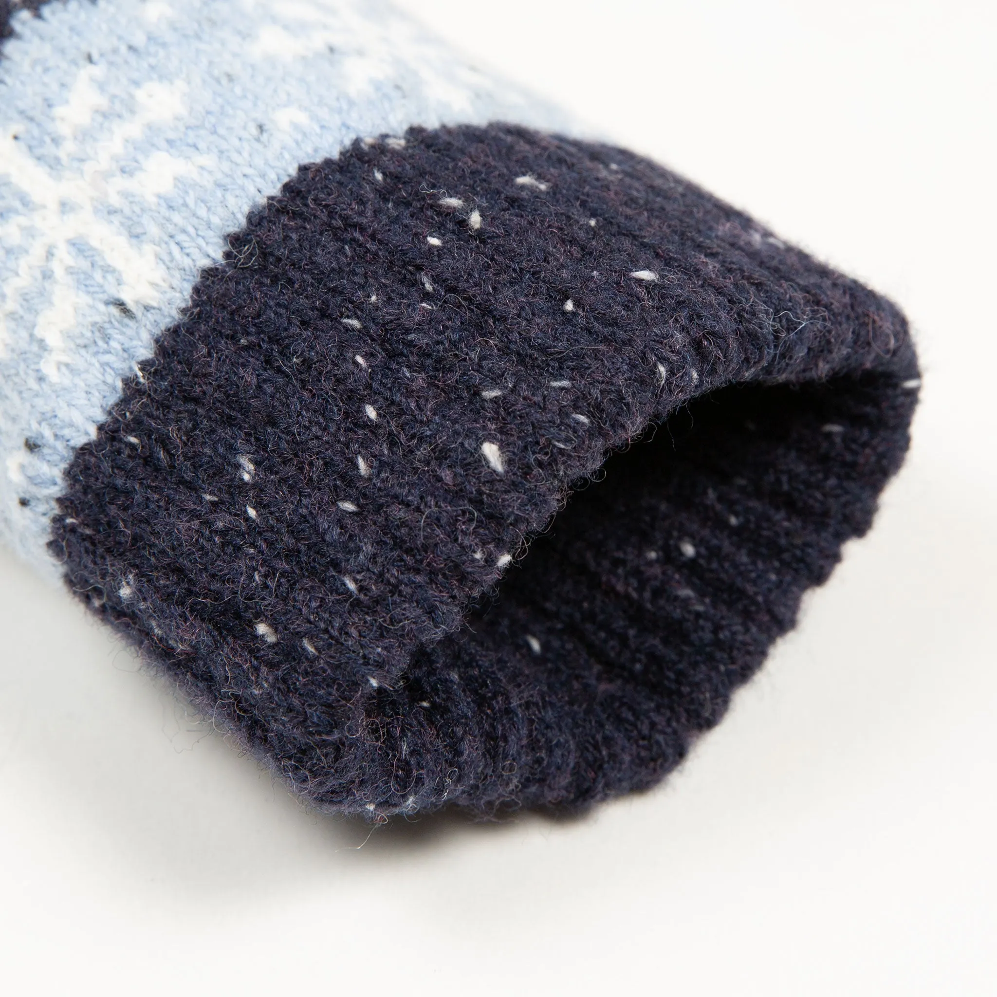 Women’s Jacquard Fair Isle Knitted Gloves with Marl Yarn