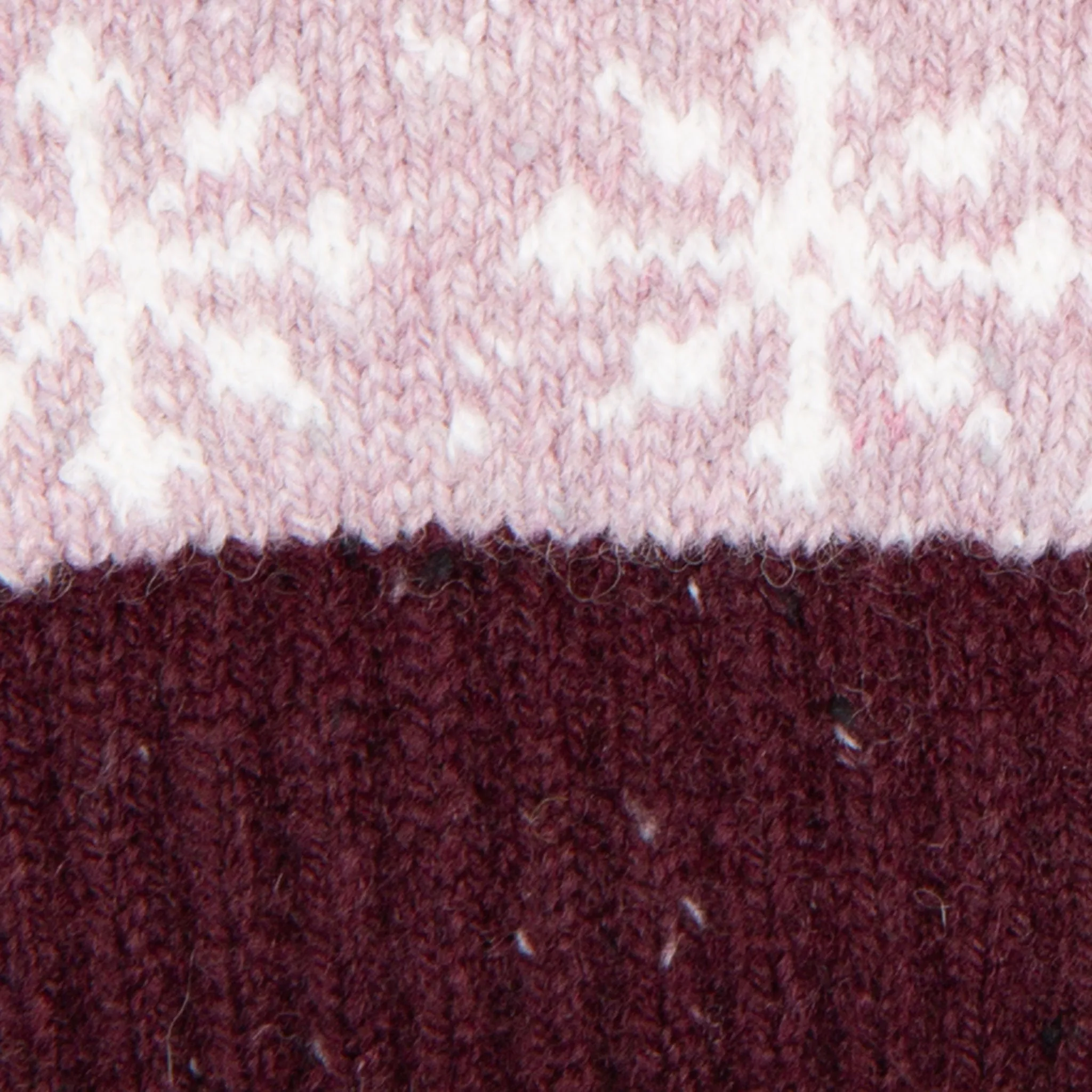 Women’s Jacquard Fair Isle Knitted Gloves with Marl Yarn