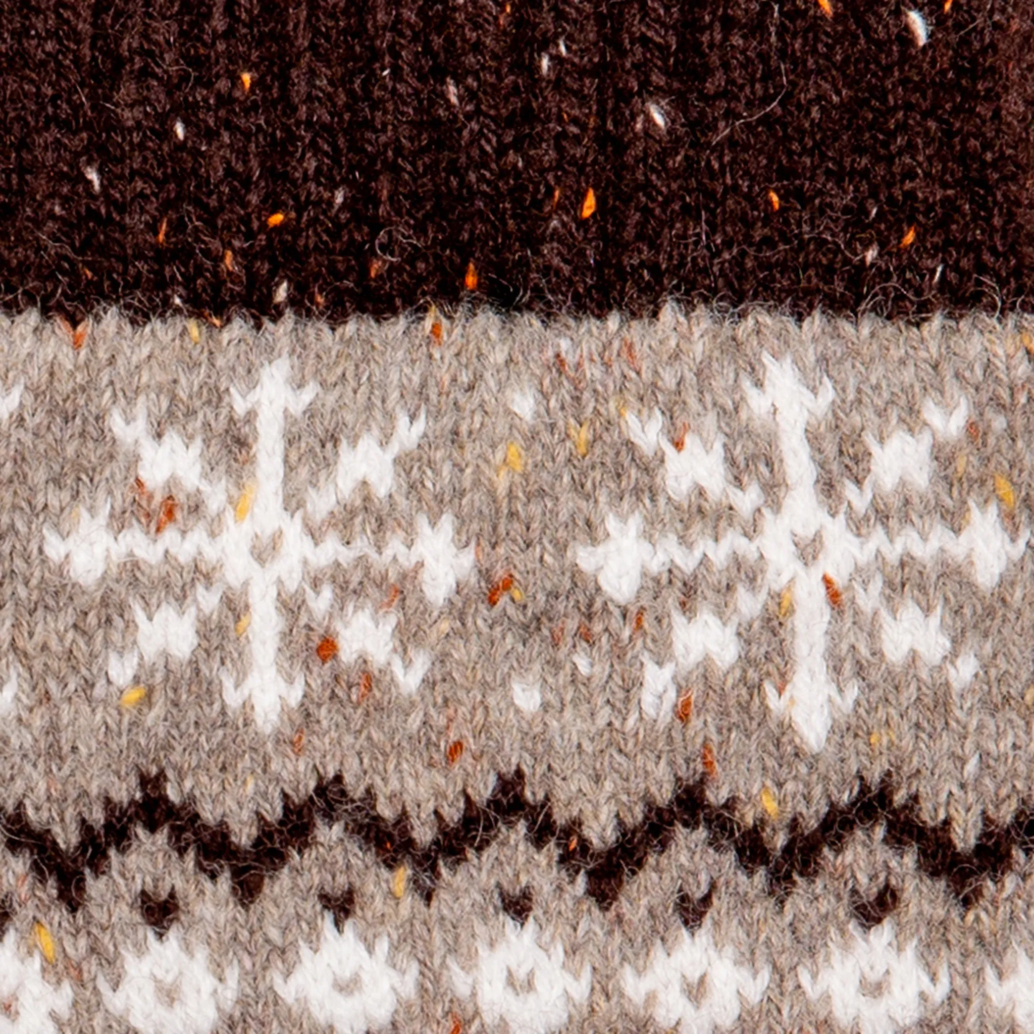Women’s Jacquard Fair Isle Knitted Gloves with Marl Yarn